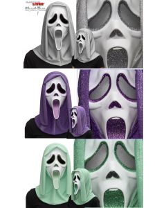Fun World 93656 Ghost Face® Glitter Mask Assortment