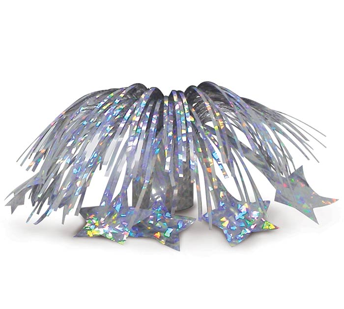 Silver Holographic Centerpiece Weight Base