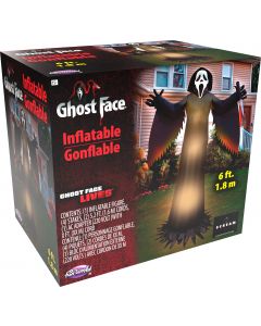 Fun World 96074 6 FT Ghost Face® Lawn Inflatable