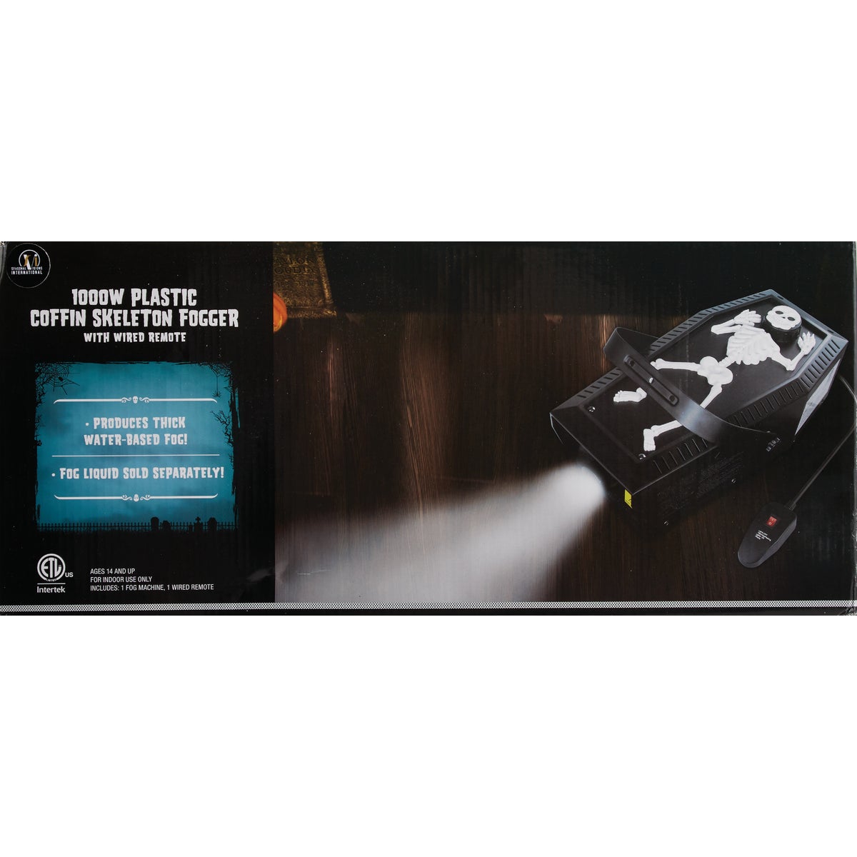 1000W Plastic Coffin Skeleton Fogger box
