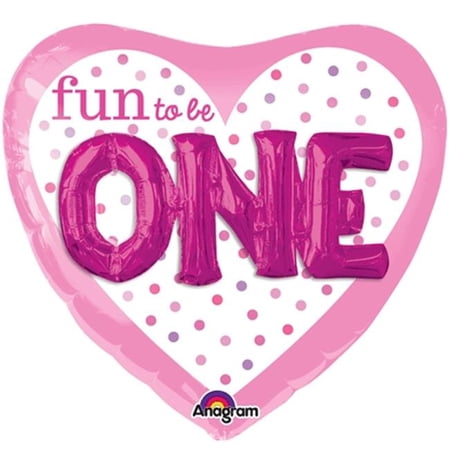36" Fun to Be ONE Girl SuperShape™ Balloon
