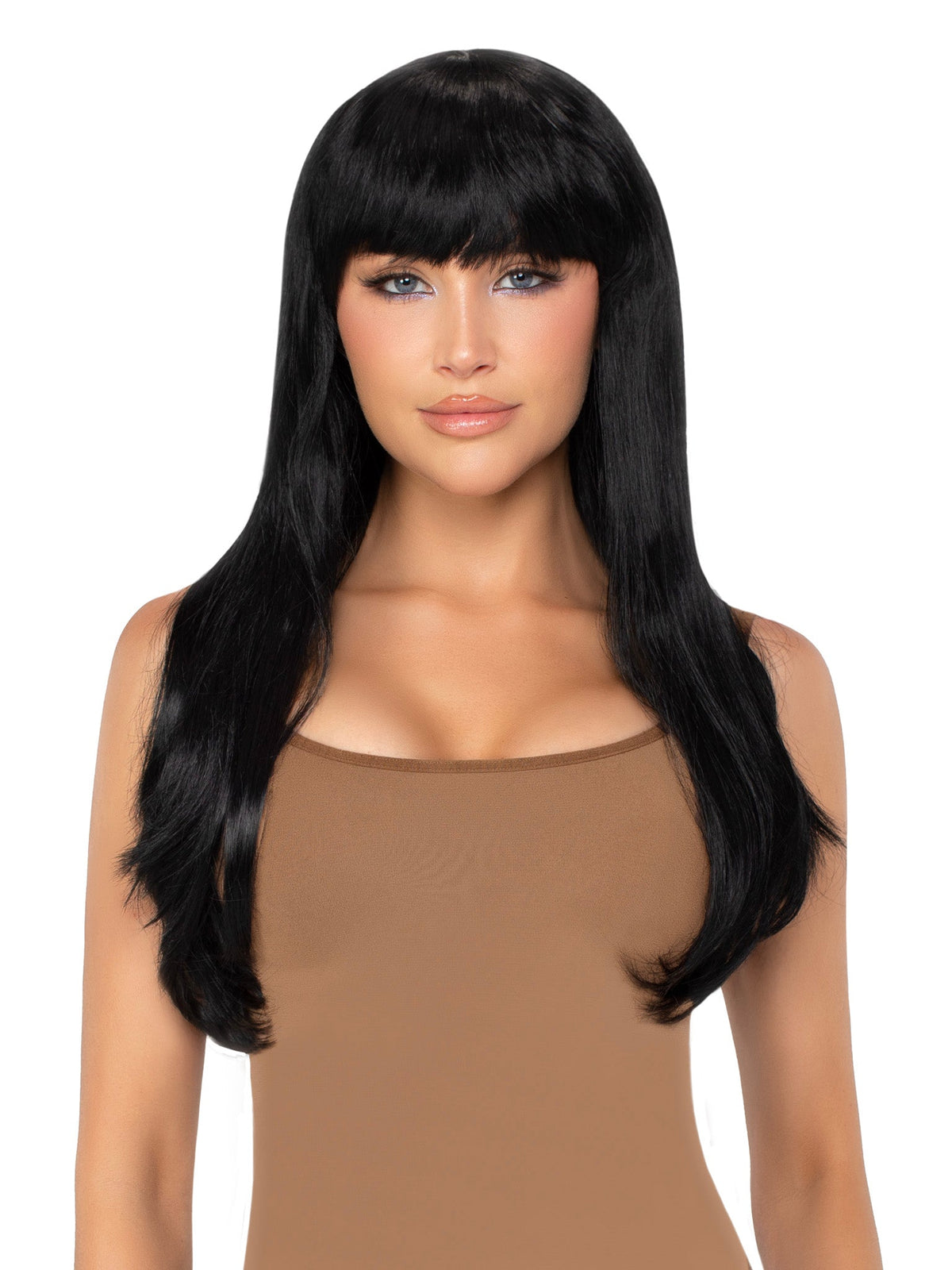 25 inch Bangin Long Wig Black