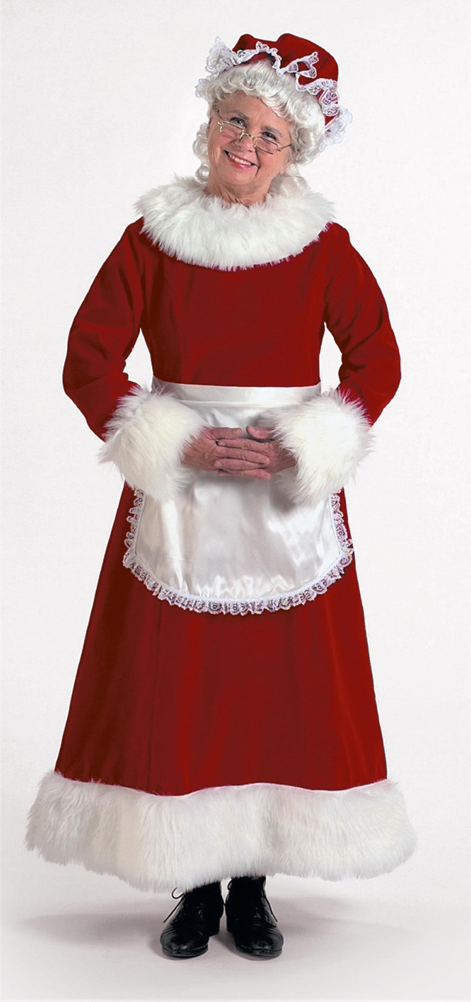 Burgundy Velvet Mrs. Claus Suit