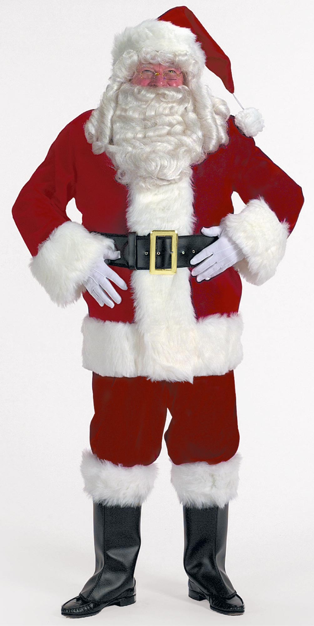 Burgundy Velvet Santa Suit