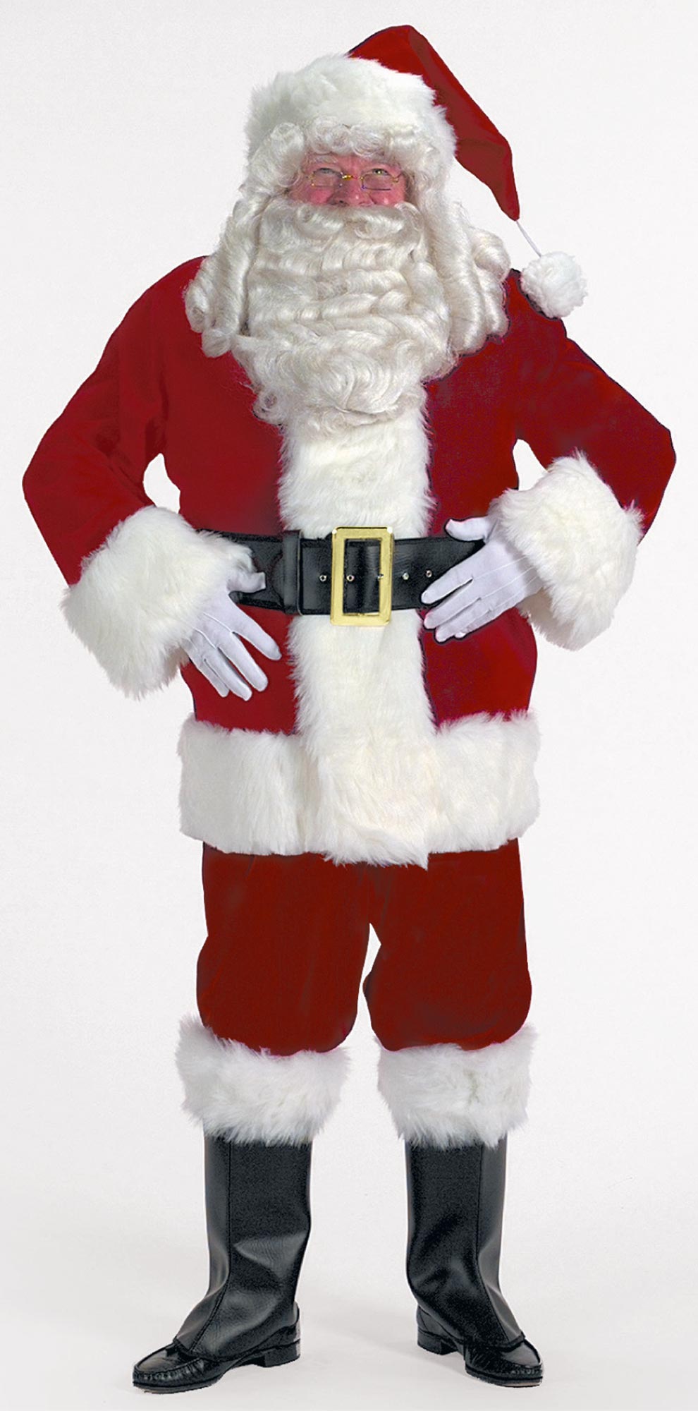 Burgundy Velvet Santa Suit