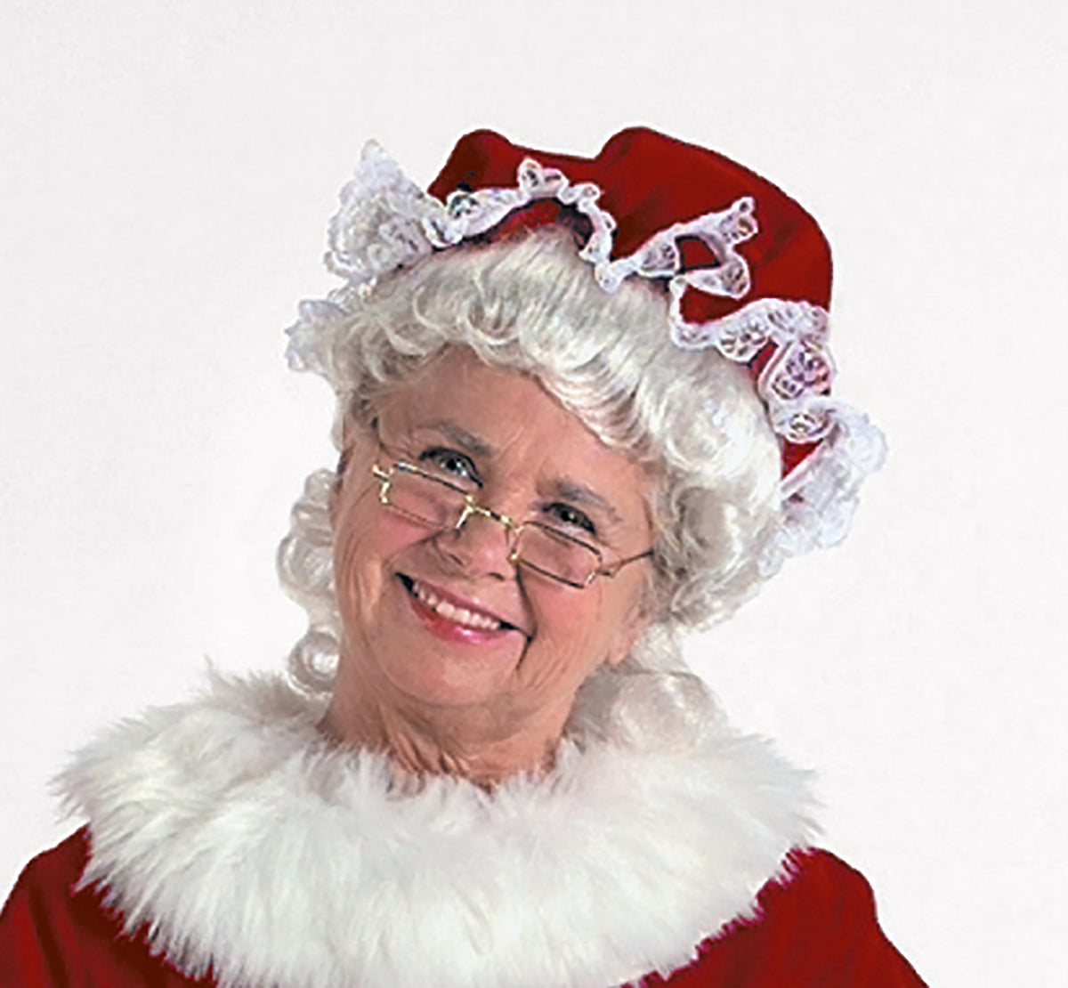 Burgundy Velvet Mrs. Claus Hat