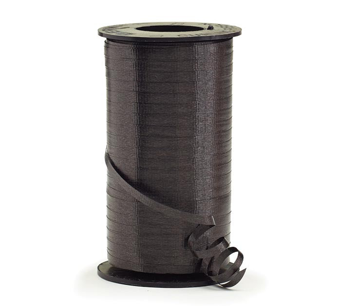 3/8" Crimped Black Curling Ribbon - 250 yd