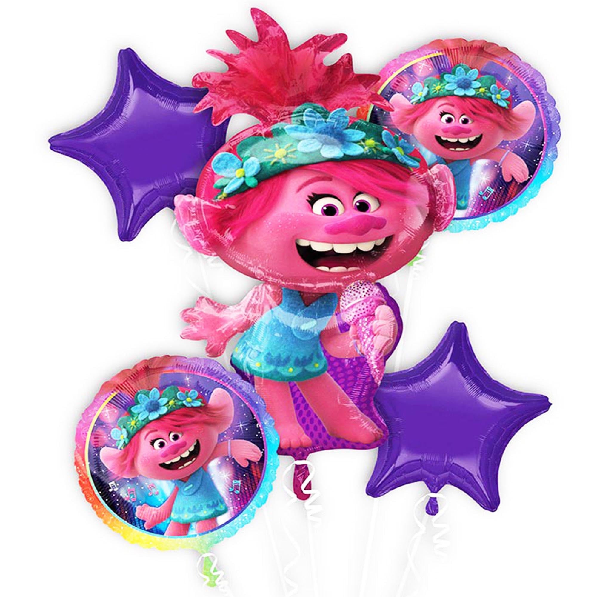 Trolls Balloon Bouquet - 5 Pieces