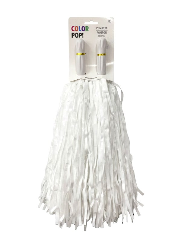 White Pom-poms, 2ct