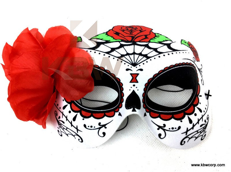 Day of the Dead Half Mask