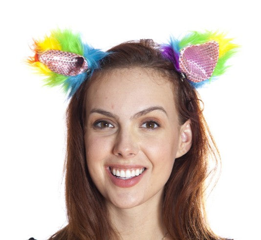Rainbow Wolf Ears