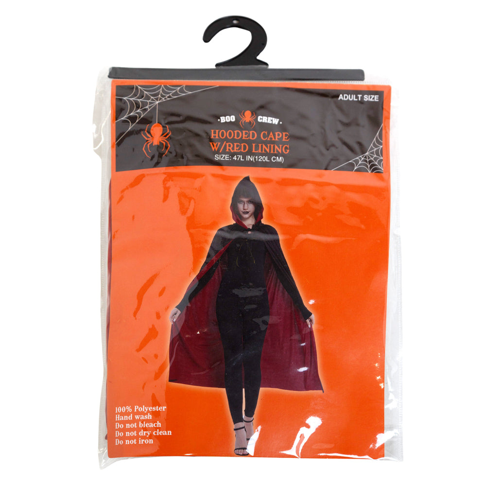 Hooded Cape Blk/Red