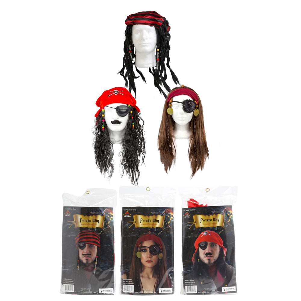 Pirate Wig Set