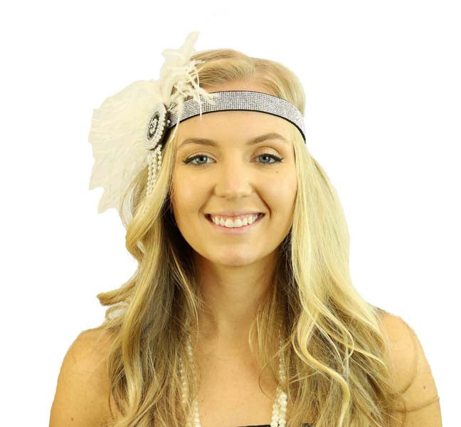 Flapper Headband Silver