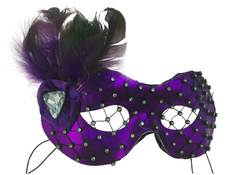 Party Mask with Feathers