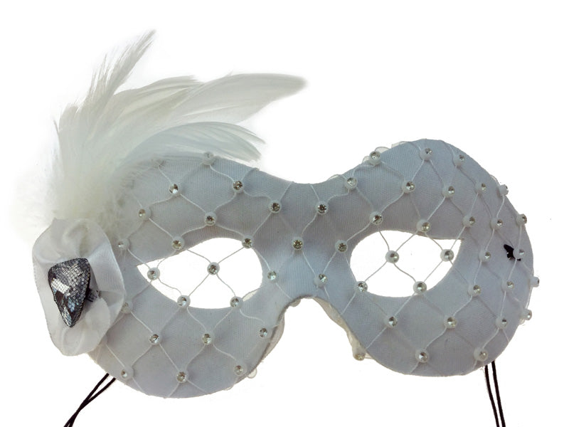 Party Mask with Feathers