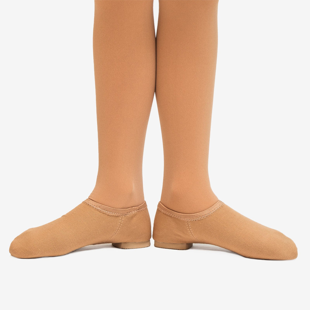 Canvas Jazz Shoes, Adult - Suntan