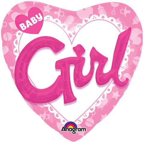 32" Celebrate Baby Girl SuperShape™ Balloon