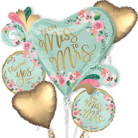 Mint to Be Balloon Bouquet - 5 Pieces