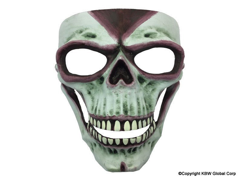 Green Zombie Skull Mask