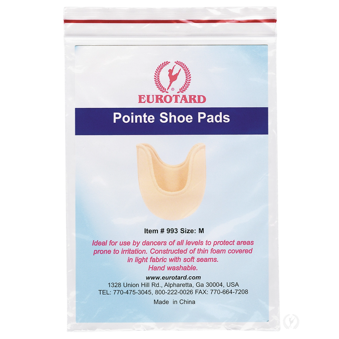 Eurotard 993 Foam Pointe Shoe Pads