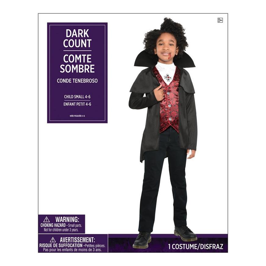 Dark Count Vampire Costume - Child Small