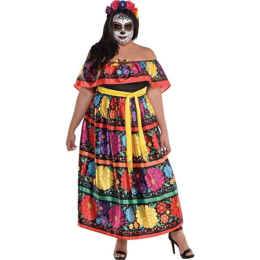 Sugar Skull Beauty Costume - Women's Plus Size