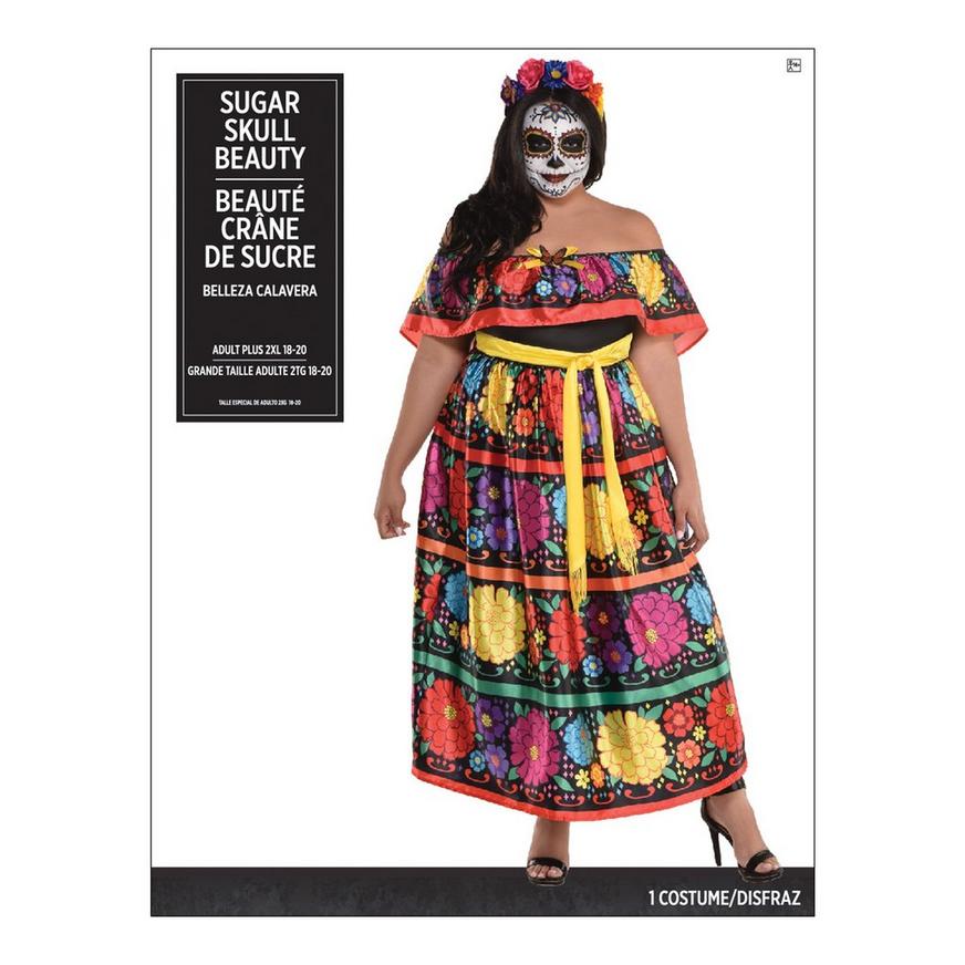 Sugar Skull Beauty Costume - Women's Plus Size
