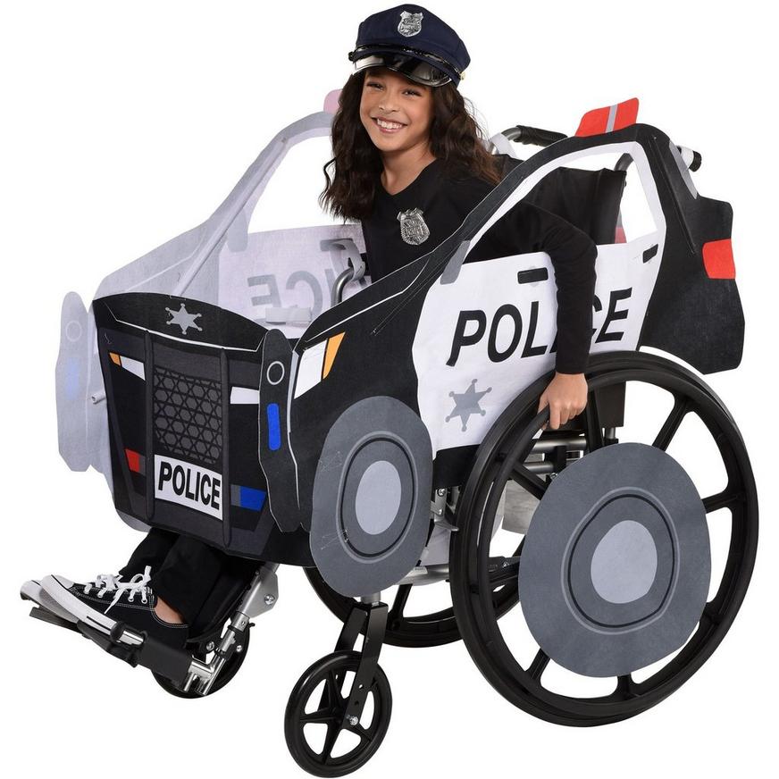 Police Car Wheelchair Costume Kit - Kids