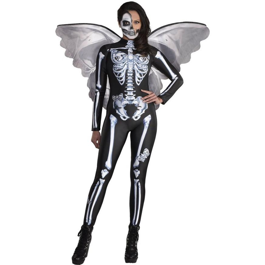 Skeleton Butterfly Catsuit - Women's S/M