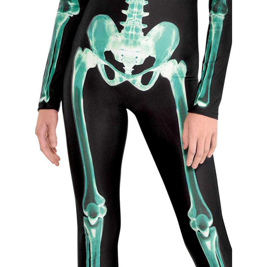 Adult Glow-in-the-Dark Skeleton Catsuit - S/M