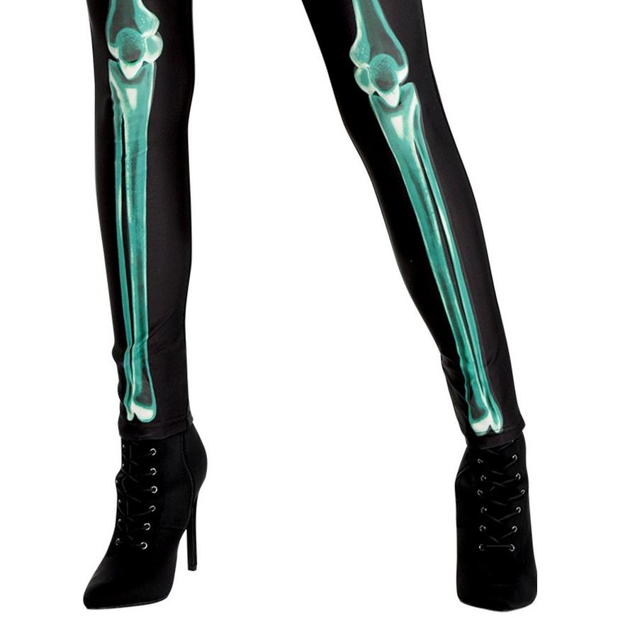 Adult Glow-in-the-Dark Skeleton Catsuit - S/M