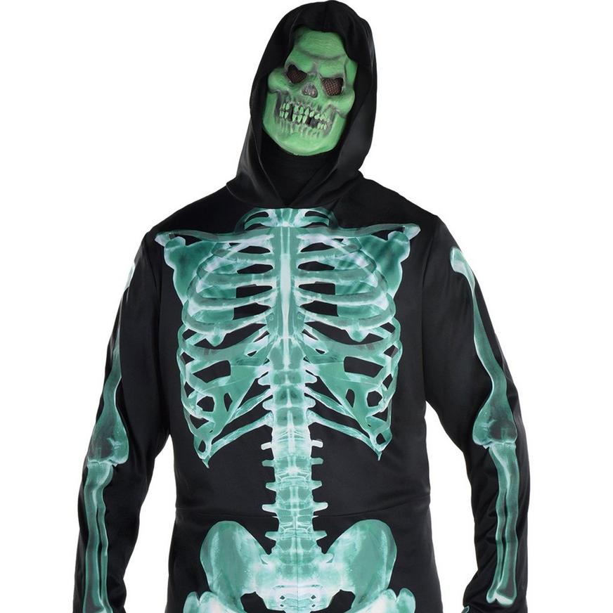 Glow-in-the-Dark Skeleton Costume - Adult Plus Size