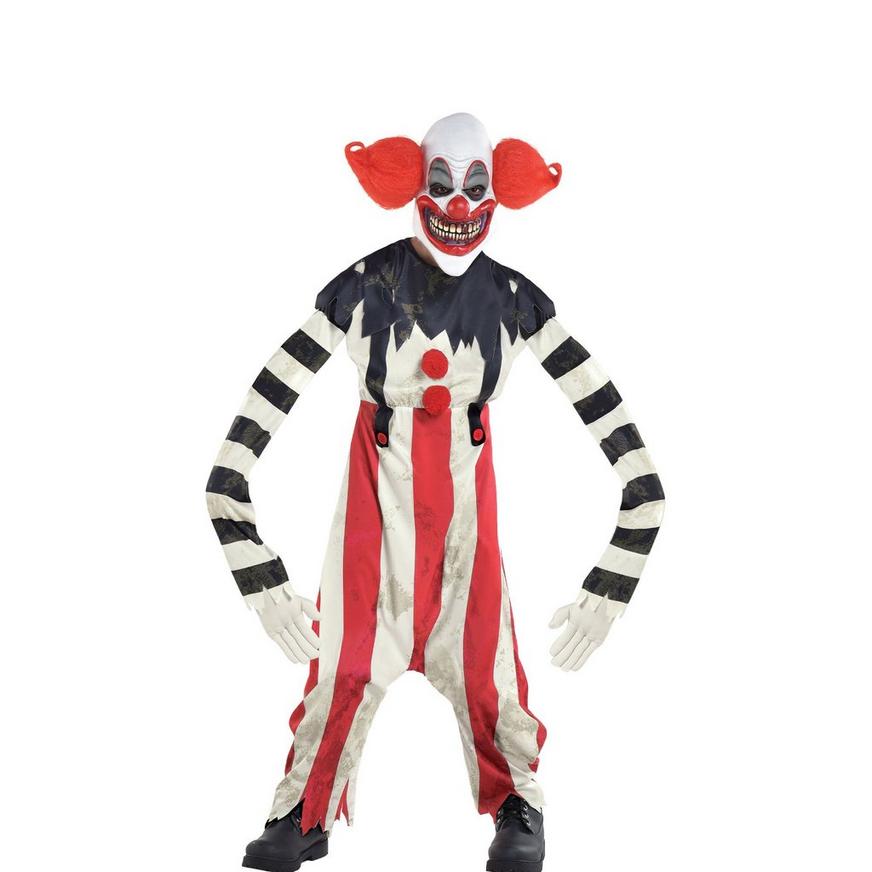 Creepy Long-Arm Clown Illusion Costume - Child Large