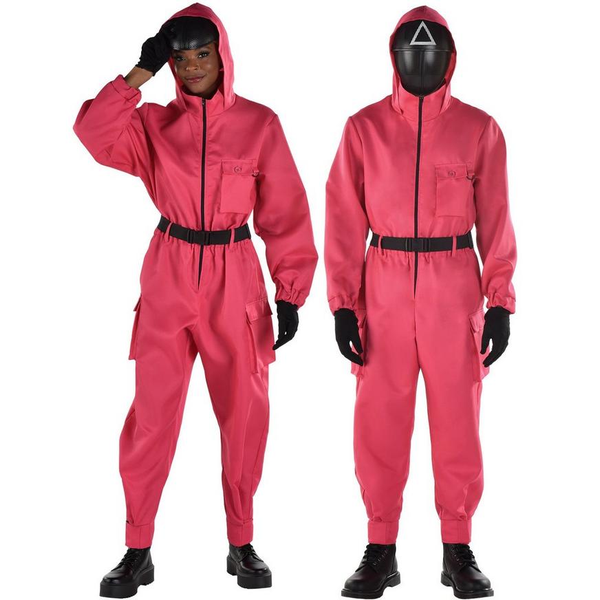 Adult Pink Soldier Guard Costume, Squid Game - S/M