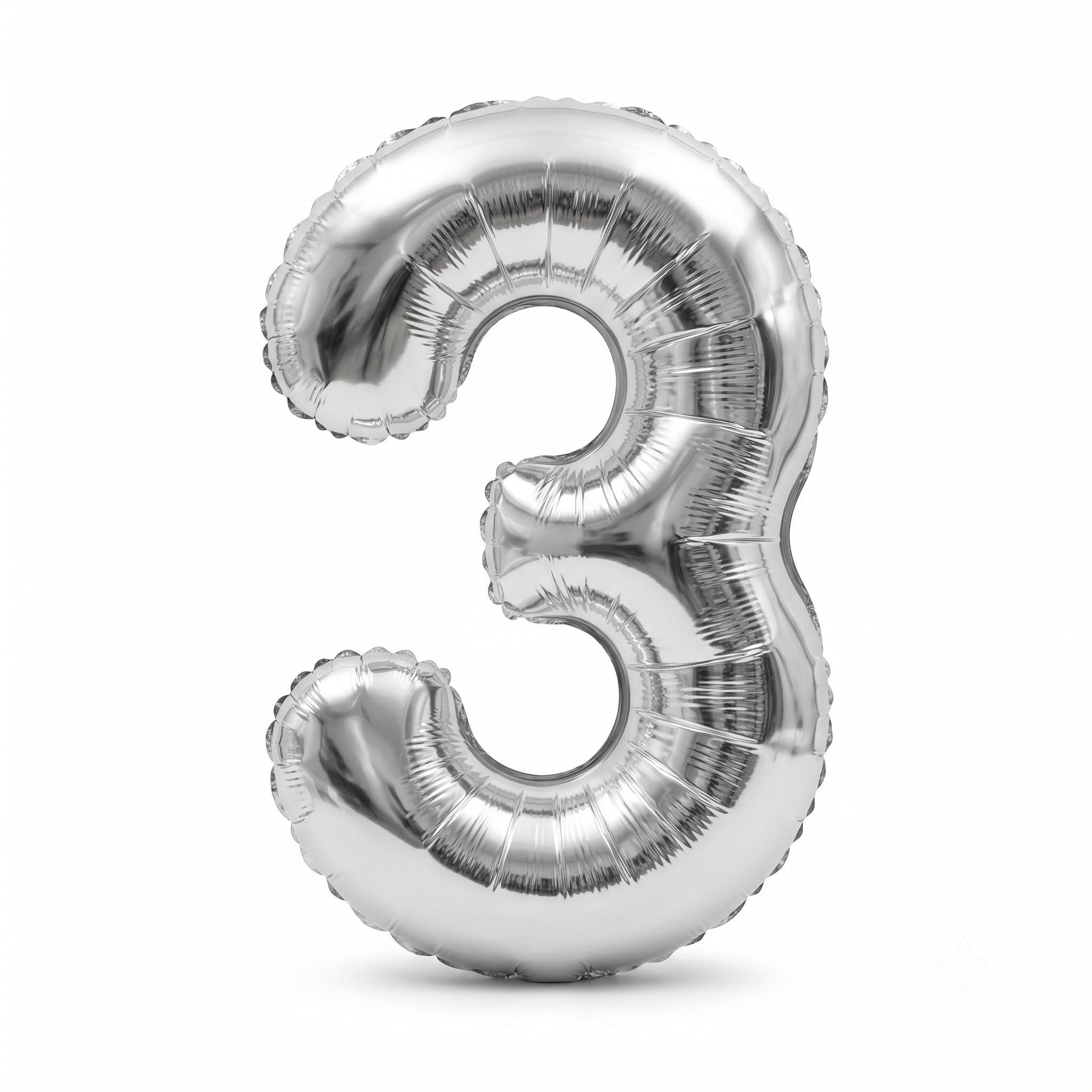 34IN SLVR FL BLLN NO 3