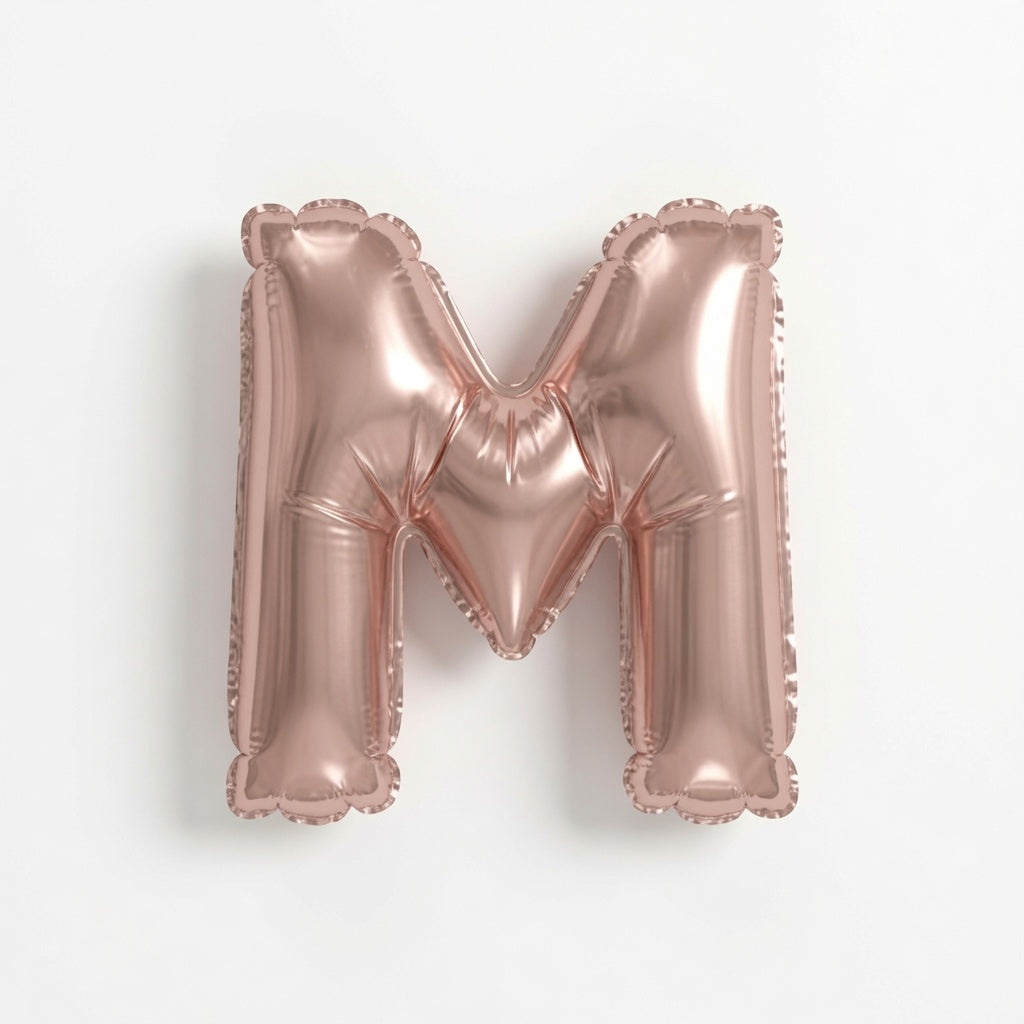 Rose Gld Letter M