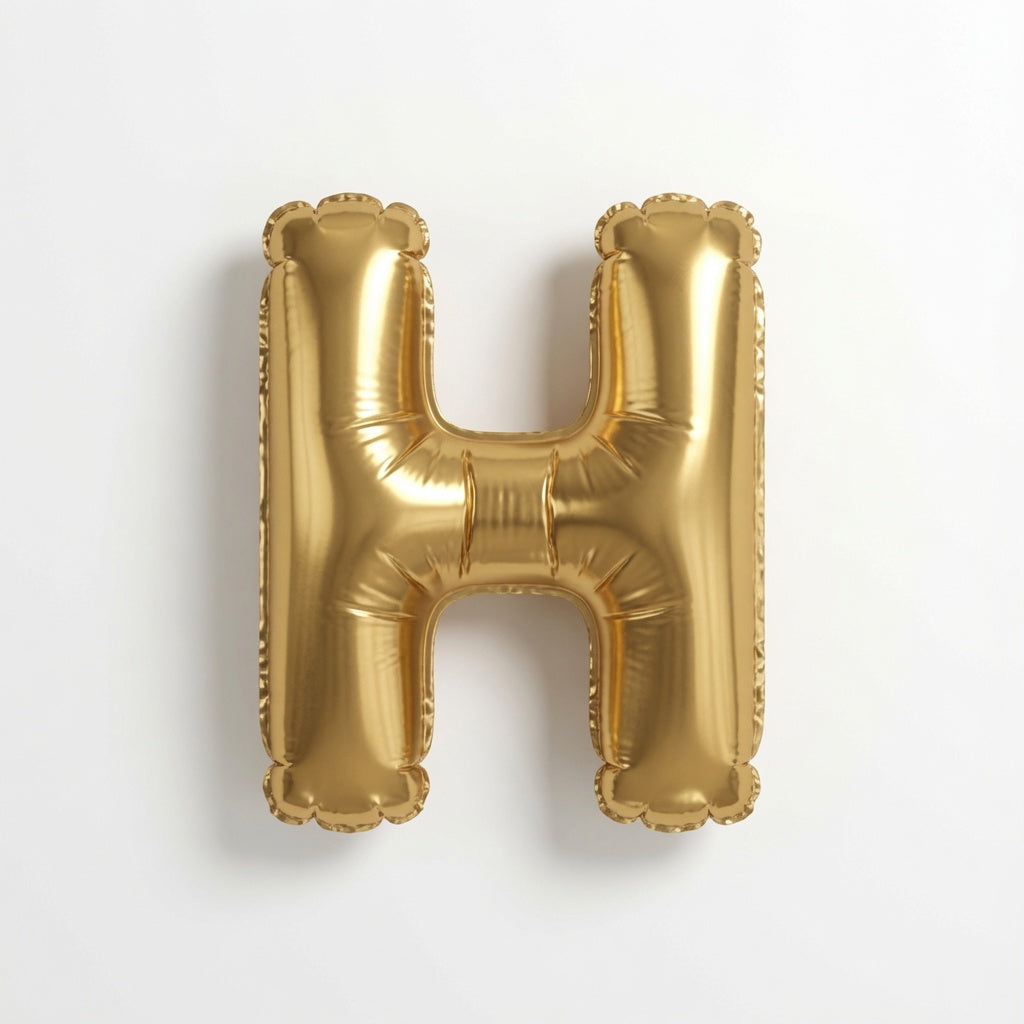 Gold Letter H