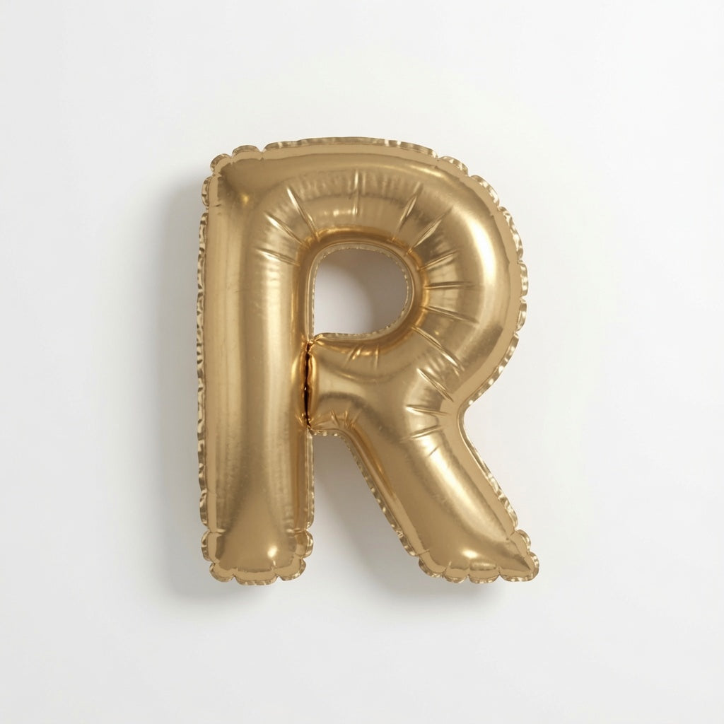 MINI GLD AIR FILLED BLLN LTR R