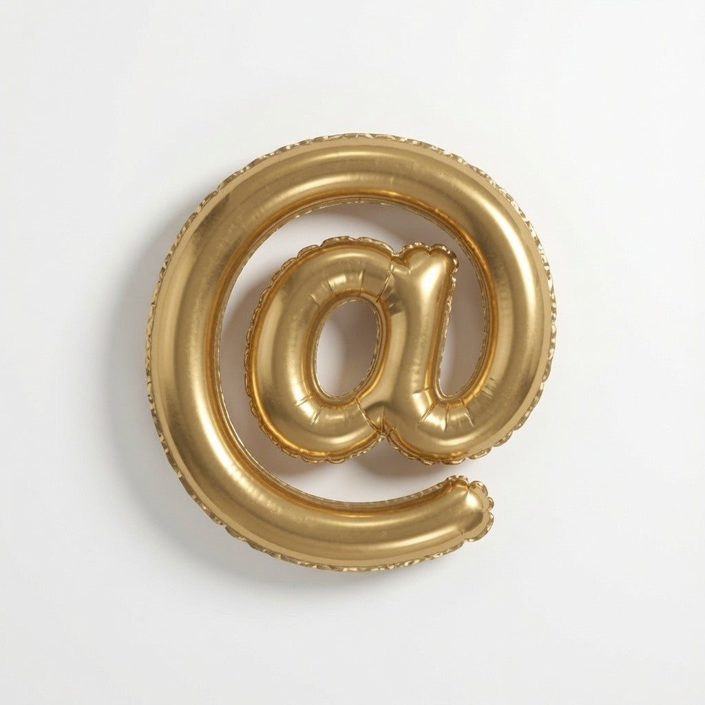 Gold Air-Filled @ Symbol Balloon