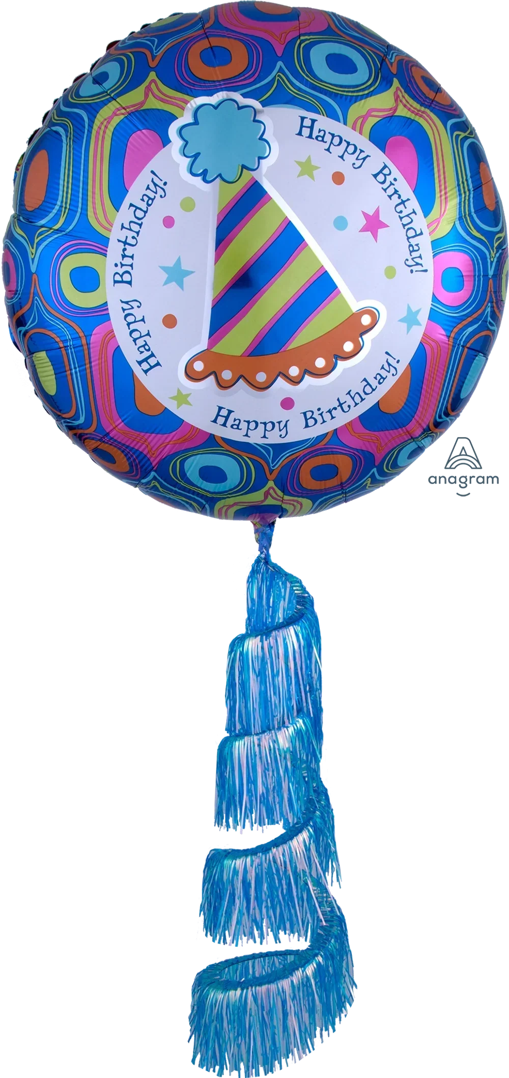70" Birthday Party AirWalker® Balloon – Giant Helium-Filled Walking Balloon with Tassel