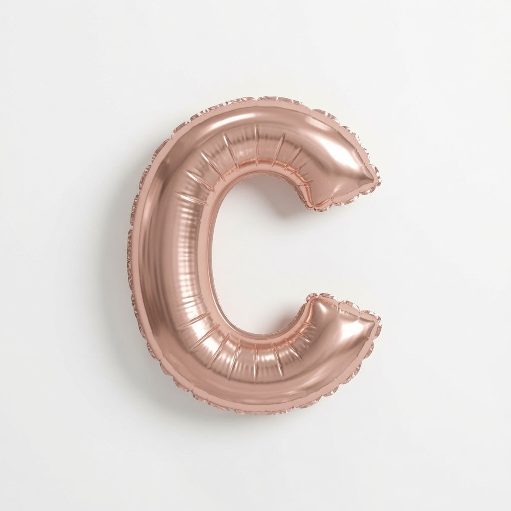 MINI ROSE GLD A/F BLLN LTR C