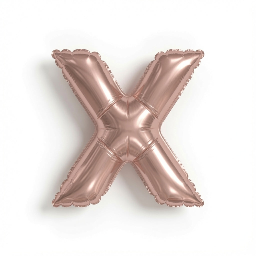 MINI ROSE GLD A/F BLLN LTR X
