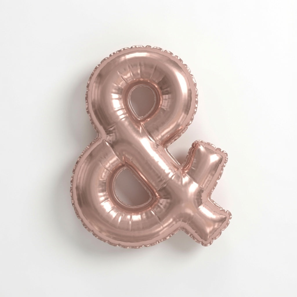 MINI ROSE GLD BLLN AMPERSAND