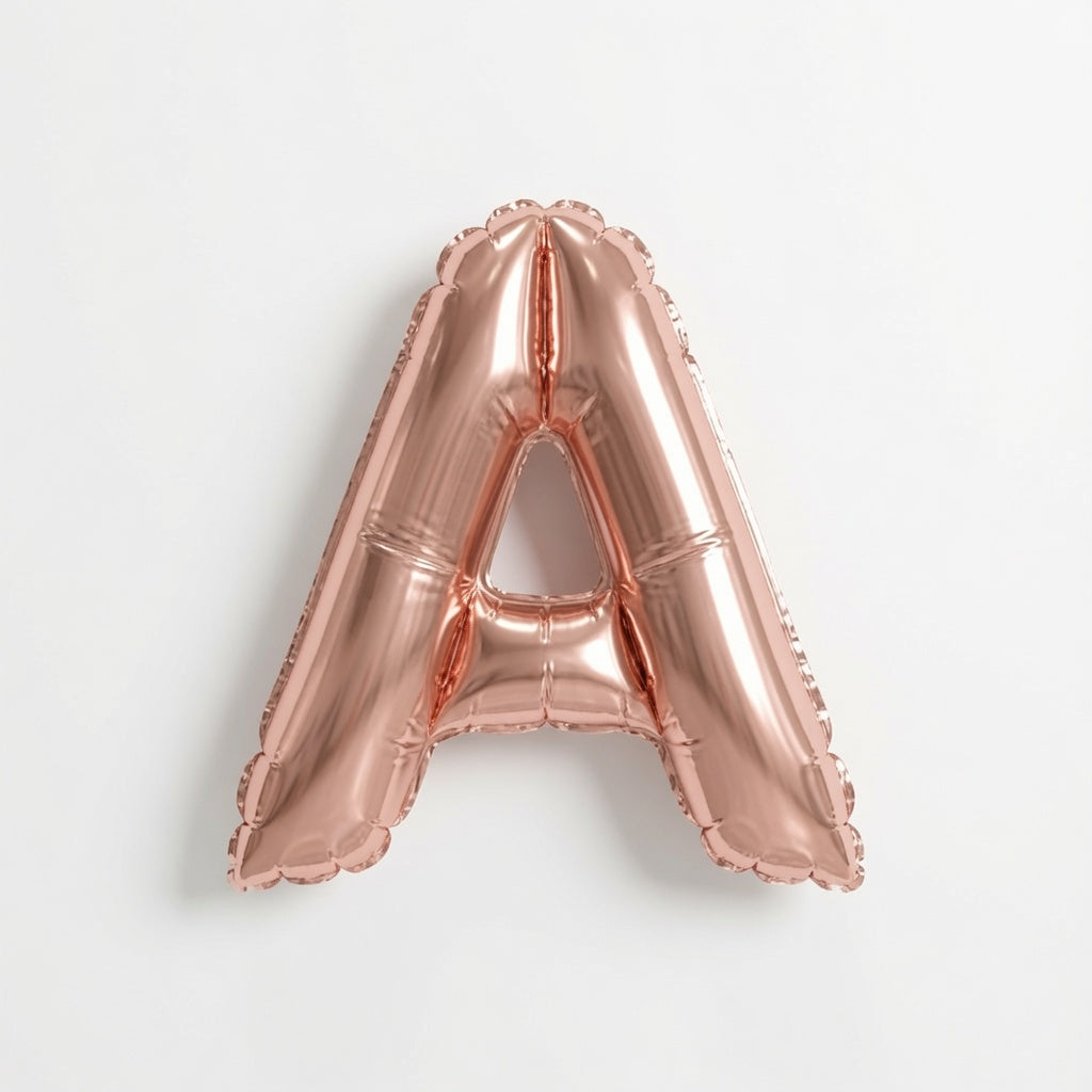 Rose Gld letter A