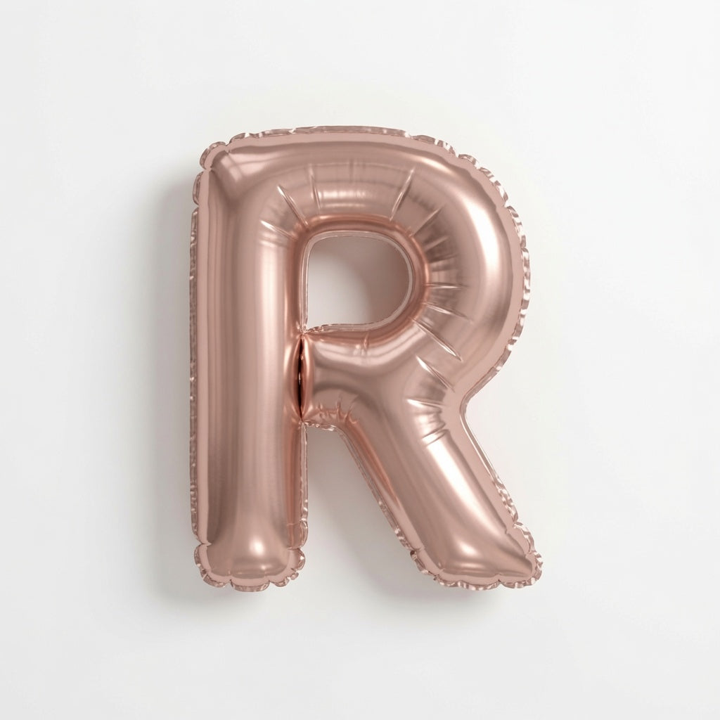 Rose Gld Letter R