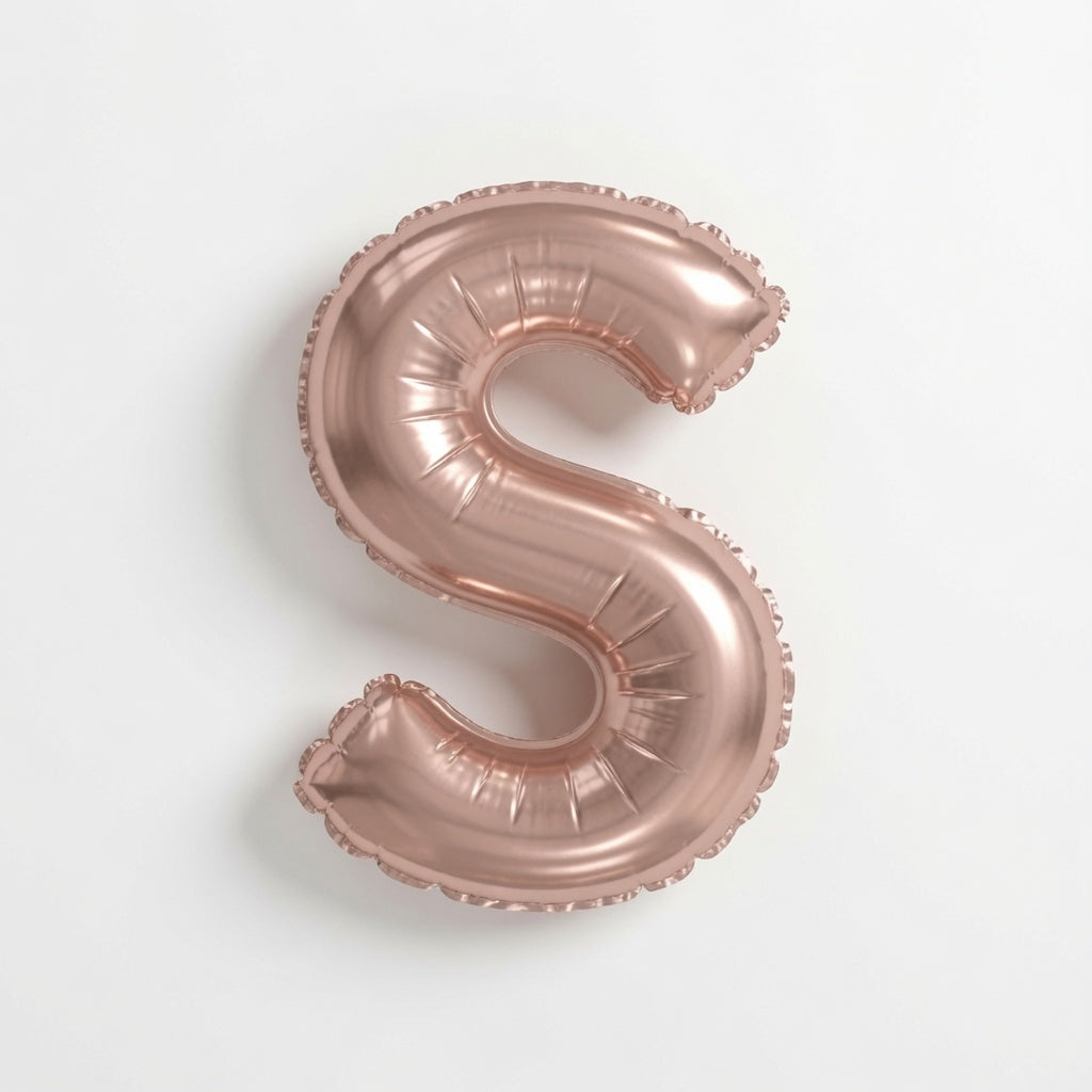 Rose Gld Letter S