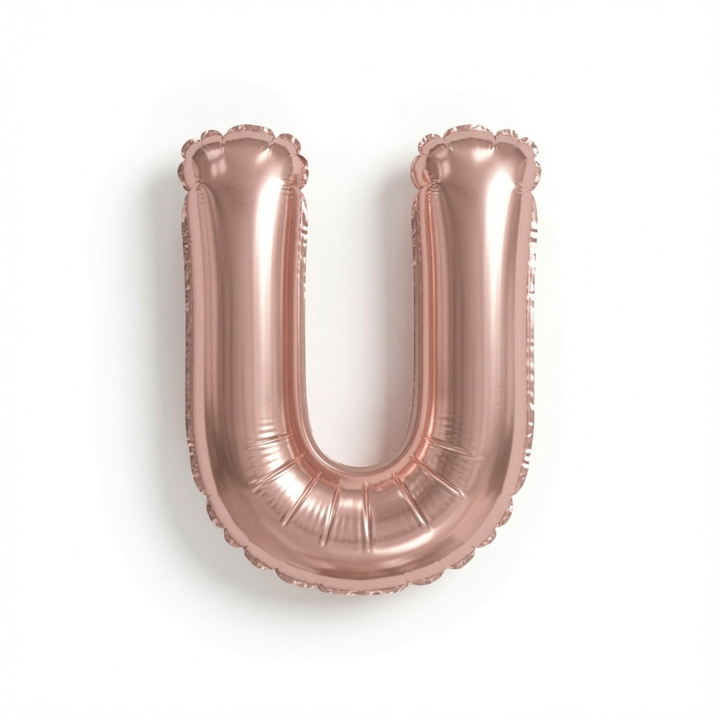 Rose Gld Letter U