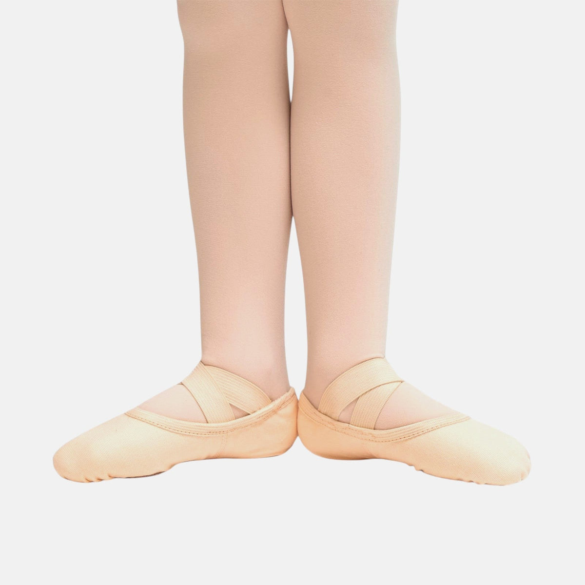 Canvas Split Sole Ballet Shoes - Light Pink