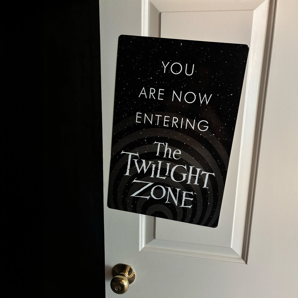 Trick or Treat Studios SFCBS112 The Twilight Zone - You Are Now Entering Metal Sign
